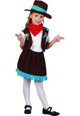 Maschera Cow Girl frange Beb� Taglia M
