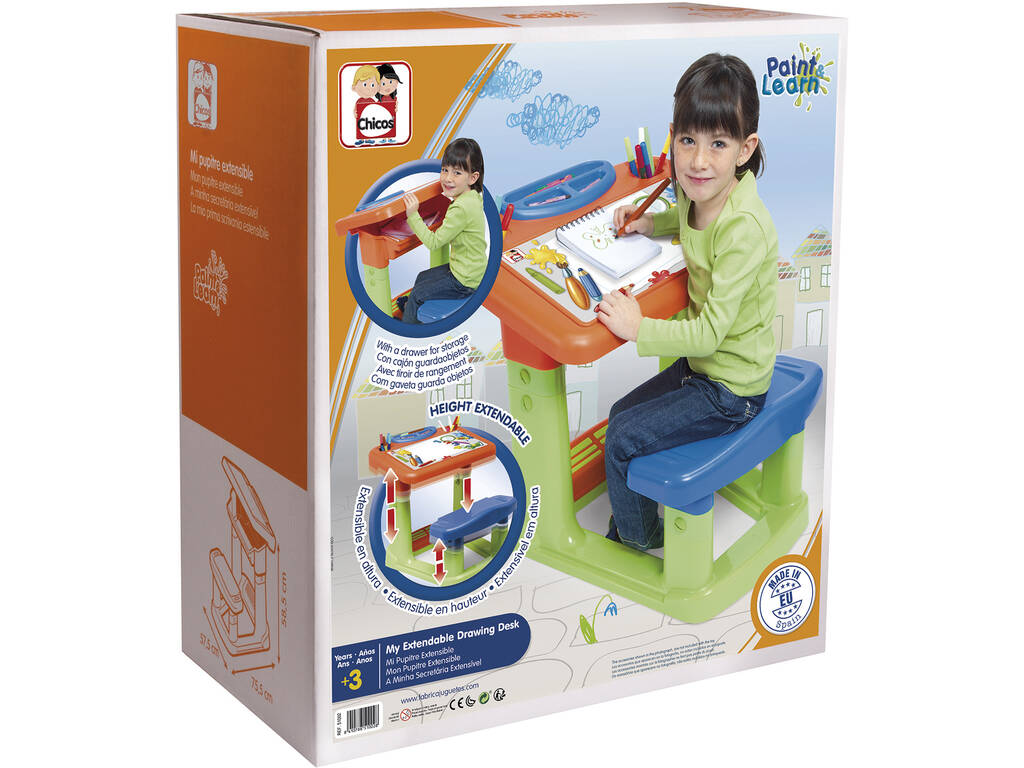 Pupitre Extensible avec Tiroir Chicos 51002
