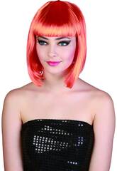 Parrucca Adulto Pop Star Arancione