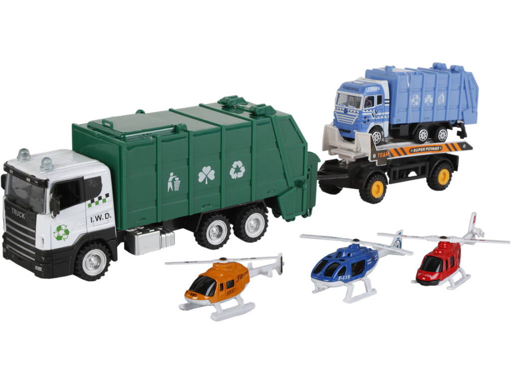 Camion Residui 23 cm. Veicolo e 3 elicotteri