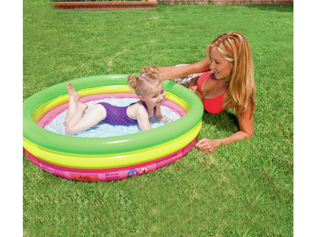 Piscina Gonfiabile 3 Anelli 102x25 cm Bestway 51104