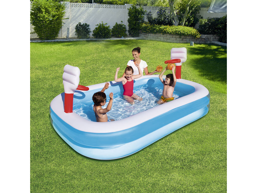 Piscina gonfiabile Pallacanestro 254x168x102 cm Bestway 54122