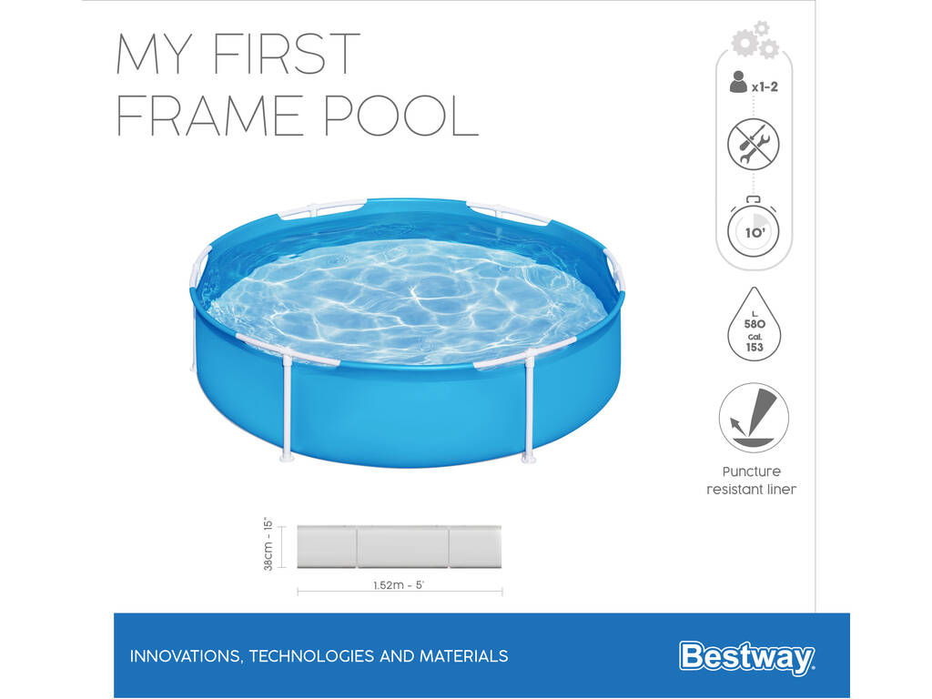 La Mia Prima Piscina 152x38 cm Bestway 56283