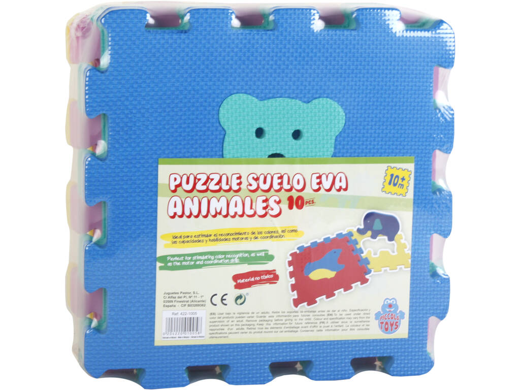 Set eva Tappeto Puzzle Animali 10 pezzi
