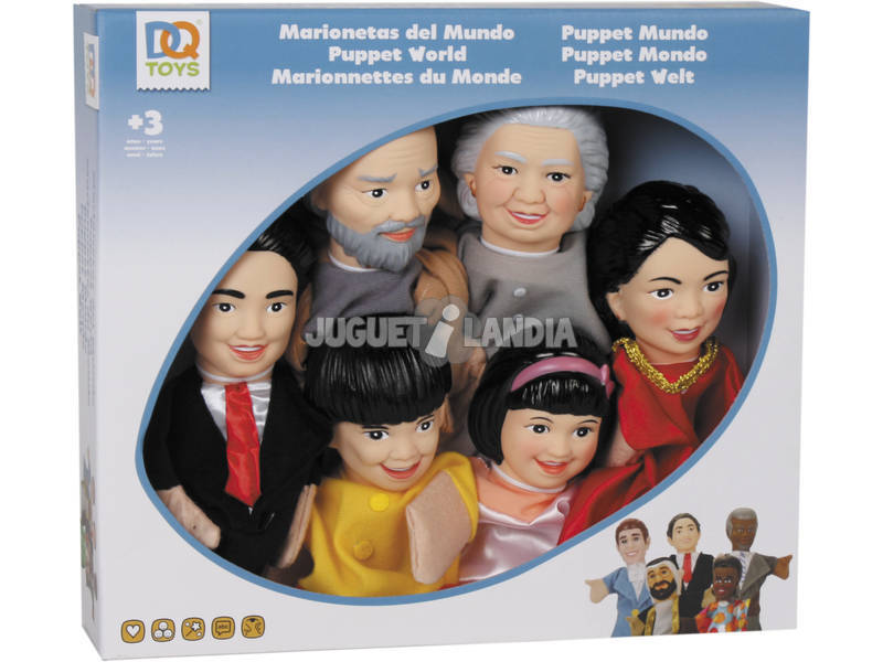 Marionetes do Mundo 6 Peças 