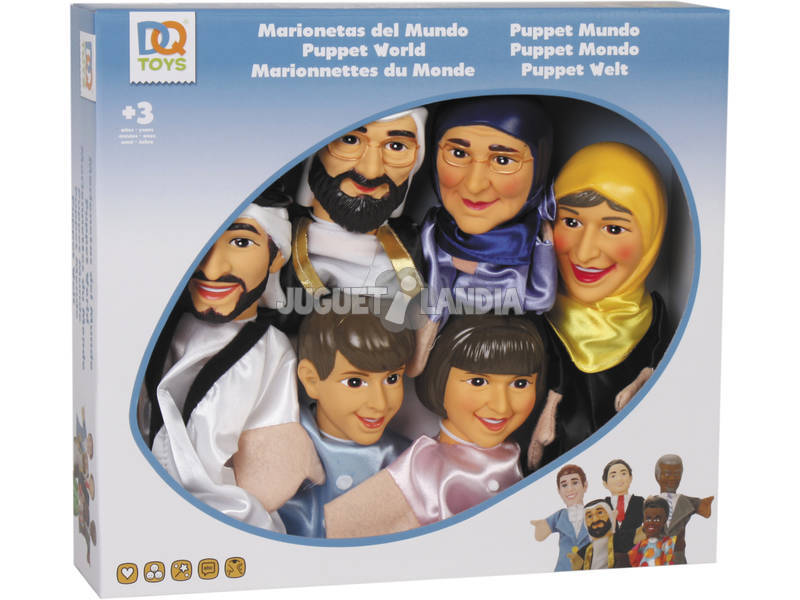 Marionetes do Mundo 6 Peças 
