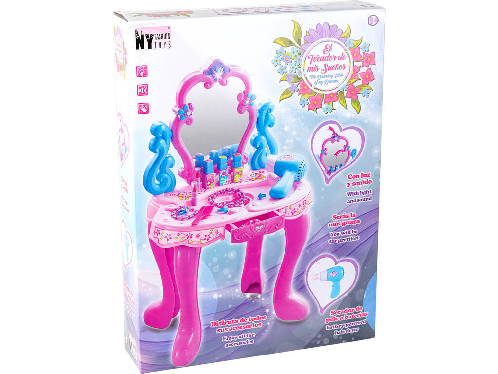 Tocador Princesa con Accesorios, Sonidos y Luces