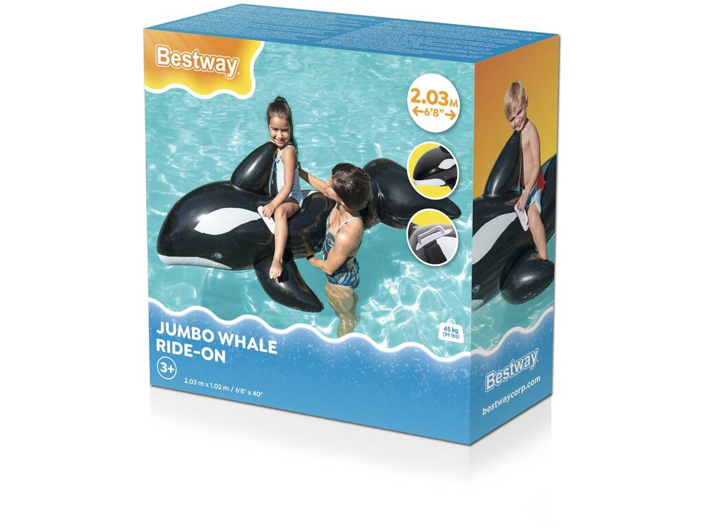 Balena gonfiabile 203 x 102 cm.