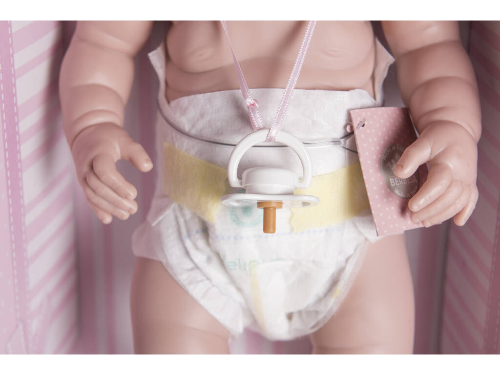 Bambola neonata 42 cm. con pannolino Berbesa 5105