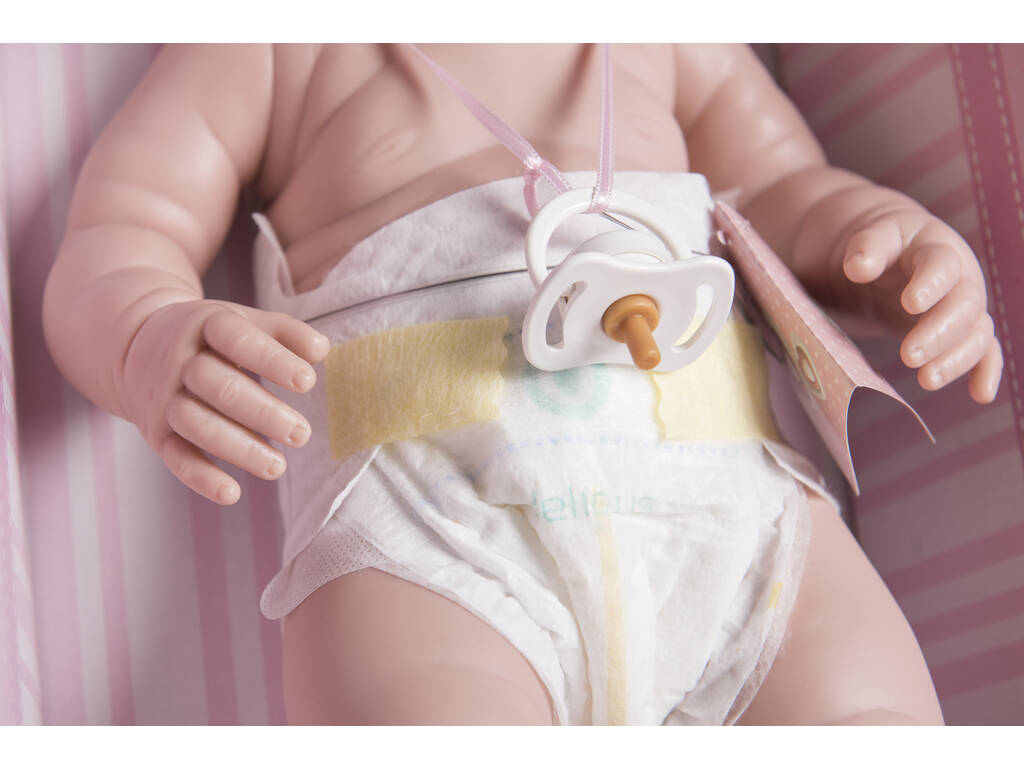 Bambola neonata 42 cm. con pannolino Berbesa 5105