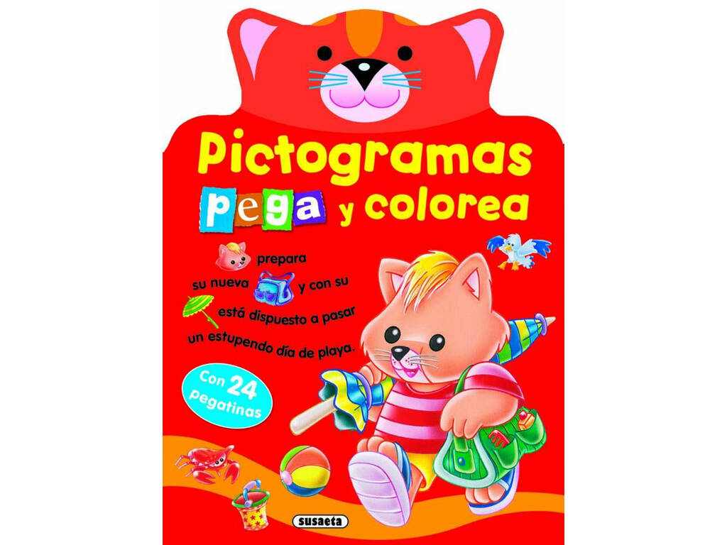 Libro Pictogramas Pega y Colorea Susaeta S2598