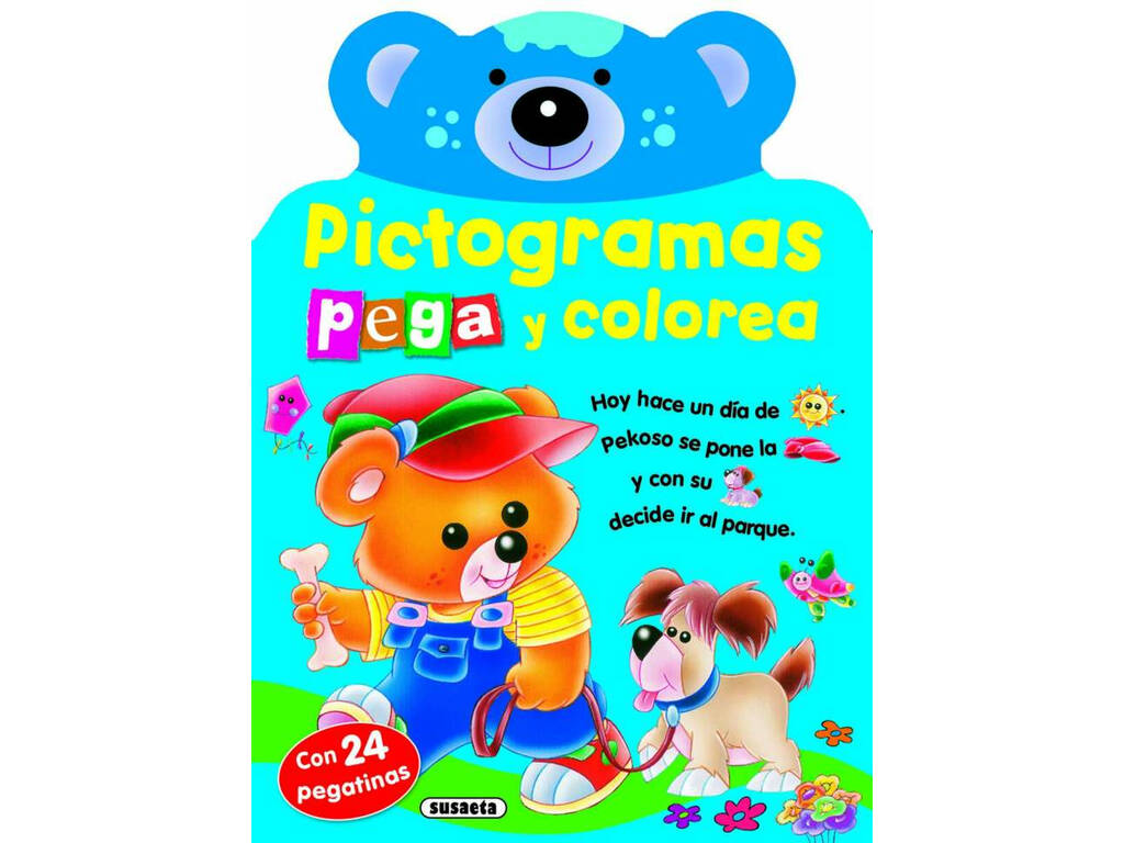 Libro Pictogramas Pega y Colorea Susaeta S2598