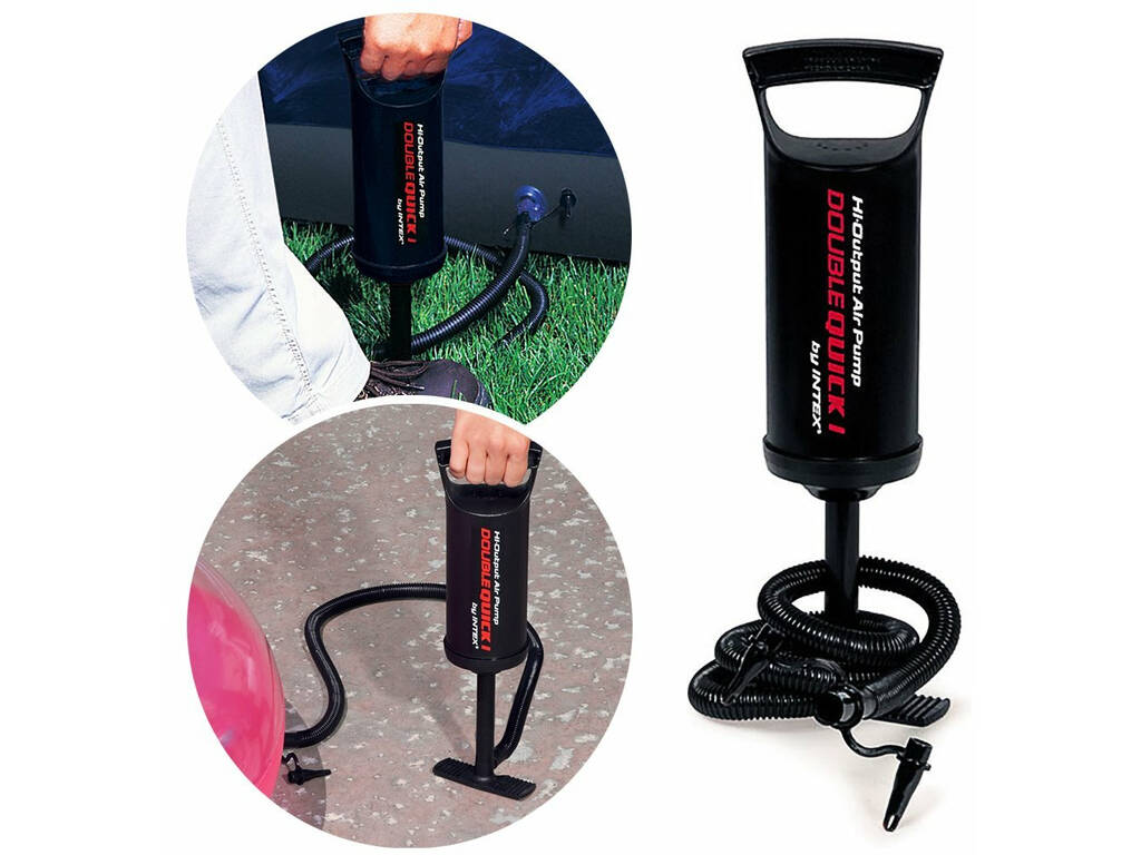 Pompa manuale 29 cm. Double Quick Intex 68612