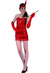 Kostm Modernes Mdchen Rot Frau Gre L