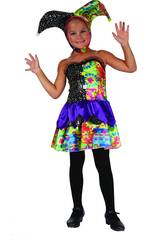 Kost�m Clown N�rrin Farben M�dchen Gr��e S