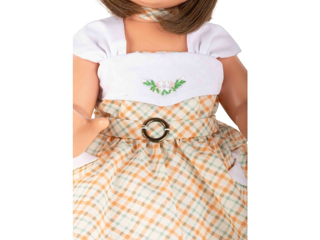 Mariquita Pérez Robe à carreaux Verts et orange.