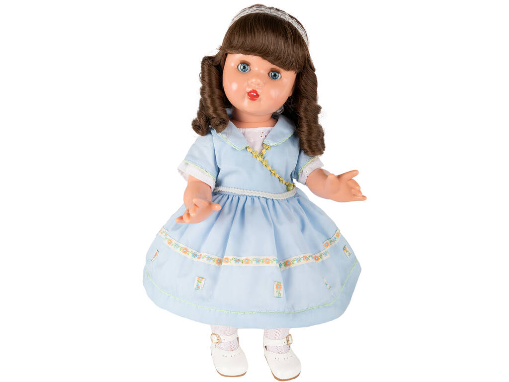  Mariquita Pérez Vestito Celeste merletti gialli