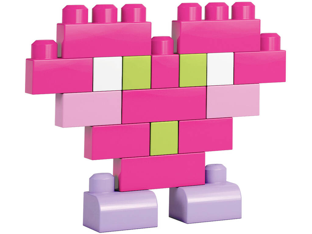 Sacca Ecologica Maxi Blocchi Rosa 80 Pezzi Mattel DCH62