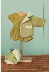 Ensemble Grenouillère Veste Marron Mariquita Pérez JB25021