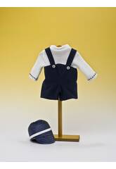  Trägerrock Blau mit weißer Kappe