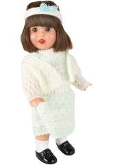 Mini Mariquita Pérez Robe Tricot Vert et Beige
