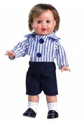 Mini Pantalon Bleu Marine et Chemise à rayures Mariquita Pérez MJP25006