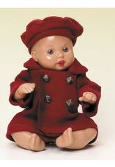 Mini Juanin Bébé Manteau et Béret Bordeaux