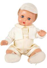 Juanin Pérez Bébé Ensemble Salopette Beige avec Casquette