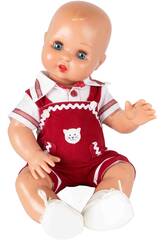 Juanin Pérez Bébé Ensemble Chemise et Salopette Bordeaux