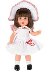 Mini Mariquita Pérez Robe Blanche Chapeau