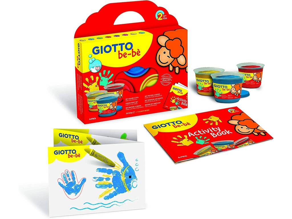 Giotto Bebè Set Colori a Dita 3x100 ml Fila 460700