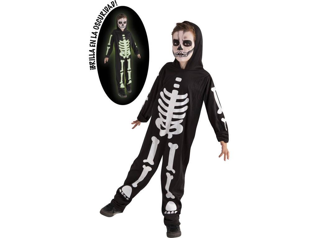 Costume Scheletro Glow in Dark M Rubies S8318-M