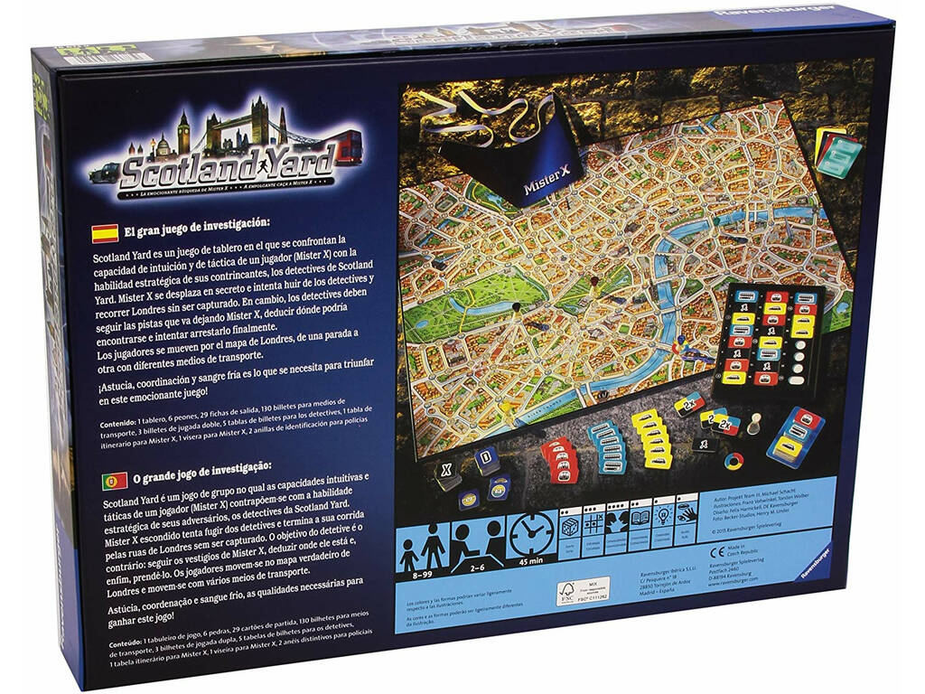 Jeu de Société Scotland Yard Ravensburger 26673