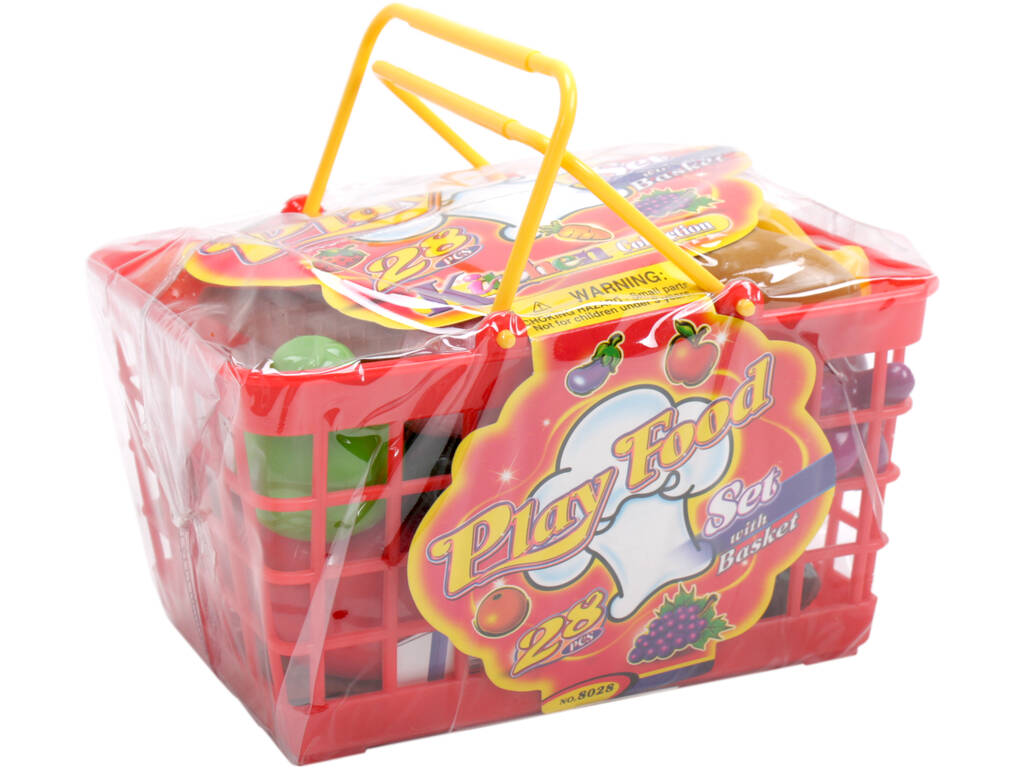 Cesto set comida de 28 peças
