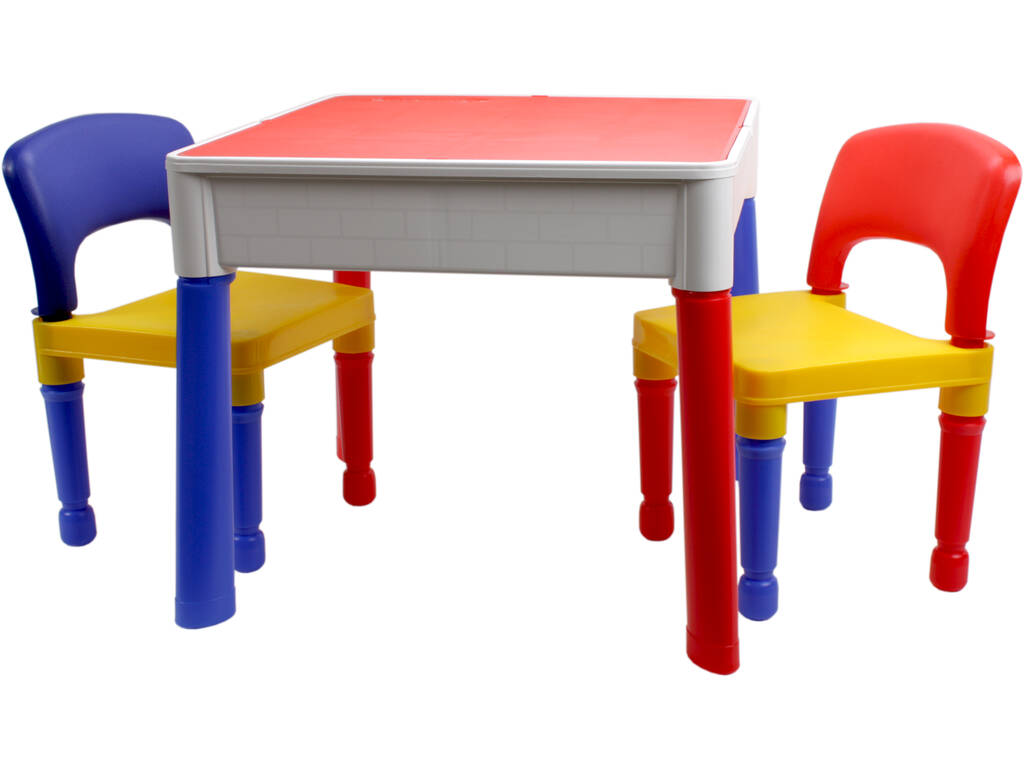 Table 3 en 1 avec 2 chaises
