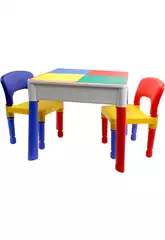 Tisch 3 in 1 mit 2 Stühlen