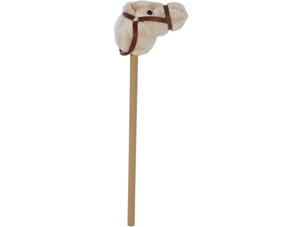 Peluche Cabeça de Cavalo Com Bastão e Som 80 Cm