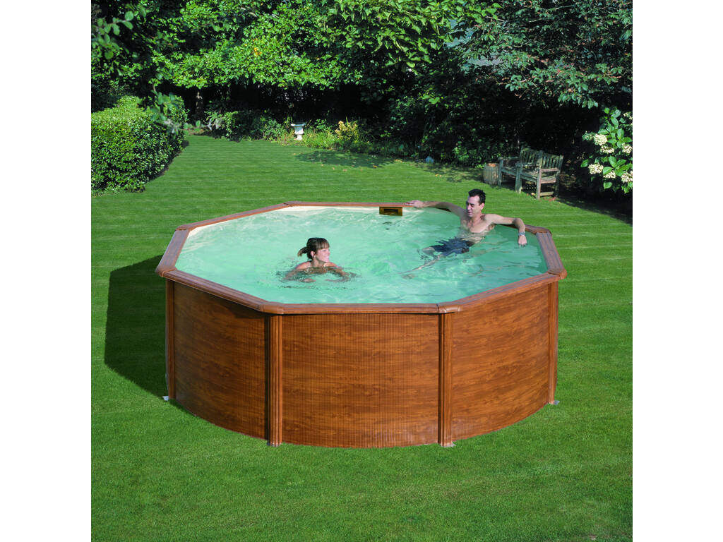 Piscina Imitação Madeira Pacific 240x120 cm Gre KIT240W