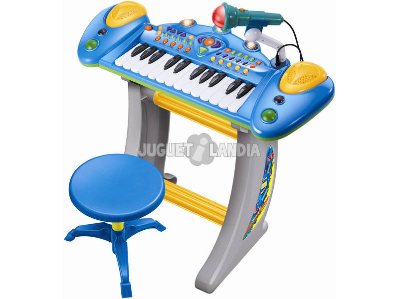 Imagen Teclado con micro y taburete