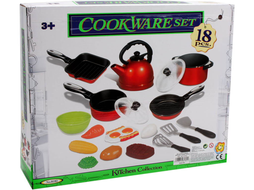Set cucina di 18 pezzi