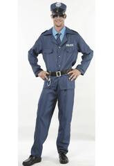imagen Déguisement policier bleu homme taille XL
