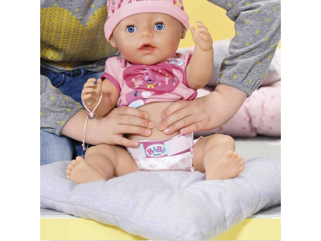 Puppe Interagierend Baby Born Mädchen Blaue Augen 40 cm. Bandai 815793