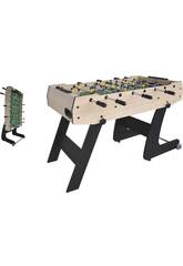 Baby-foot pliable de 121 x 61 x 80 cm