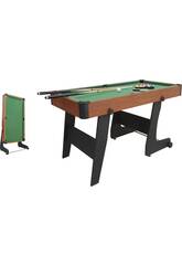 Bilhar Americano Dobrável de 182x96,5x78 cm