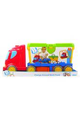 Camion de jouet remorque coffre avec pièces