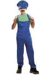 Disfraz Ni�o XL Super Plumber Verde
