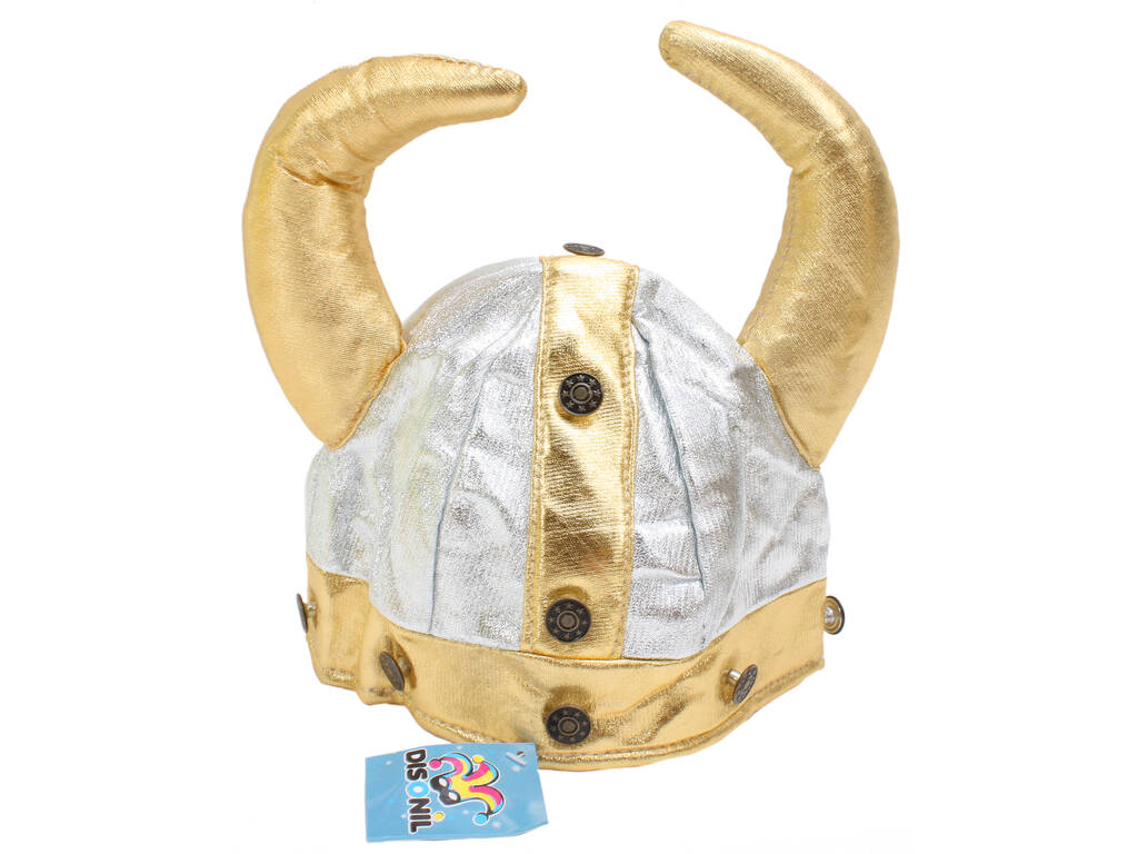 Casque viking doré