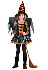 imagen Déguisement Sorcière Orange Fille Taille XL