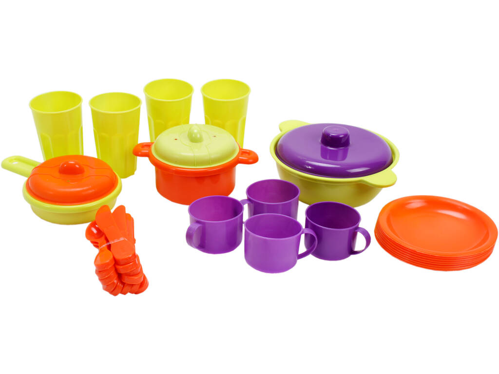 Scolapiatti con accessori di cucina