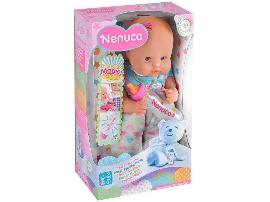 Nenuco 35 cm. Biberão Mágico Rosa Famosa 700012691